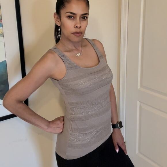 Express Tank Top Tan color size XS - Picture 1 of 9